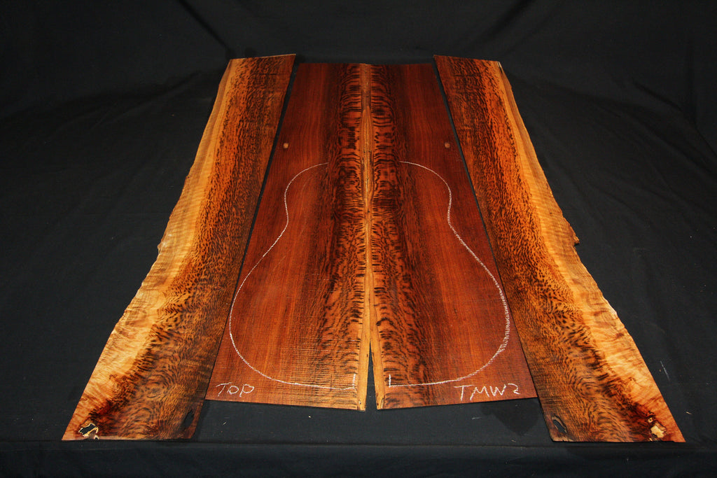 Tiger Myrtle Weissenborn Guitar Set - ULTRA UNIQUE