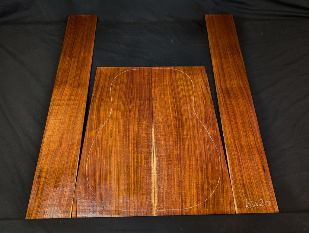 Tasmanian Blackwood Acoustic Guitar Kit - Back and Sides