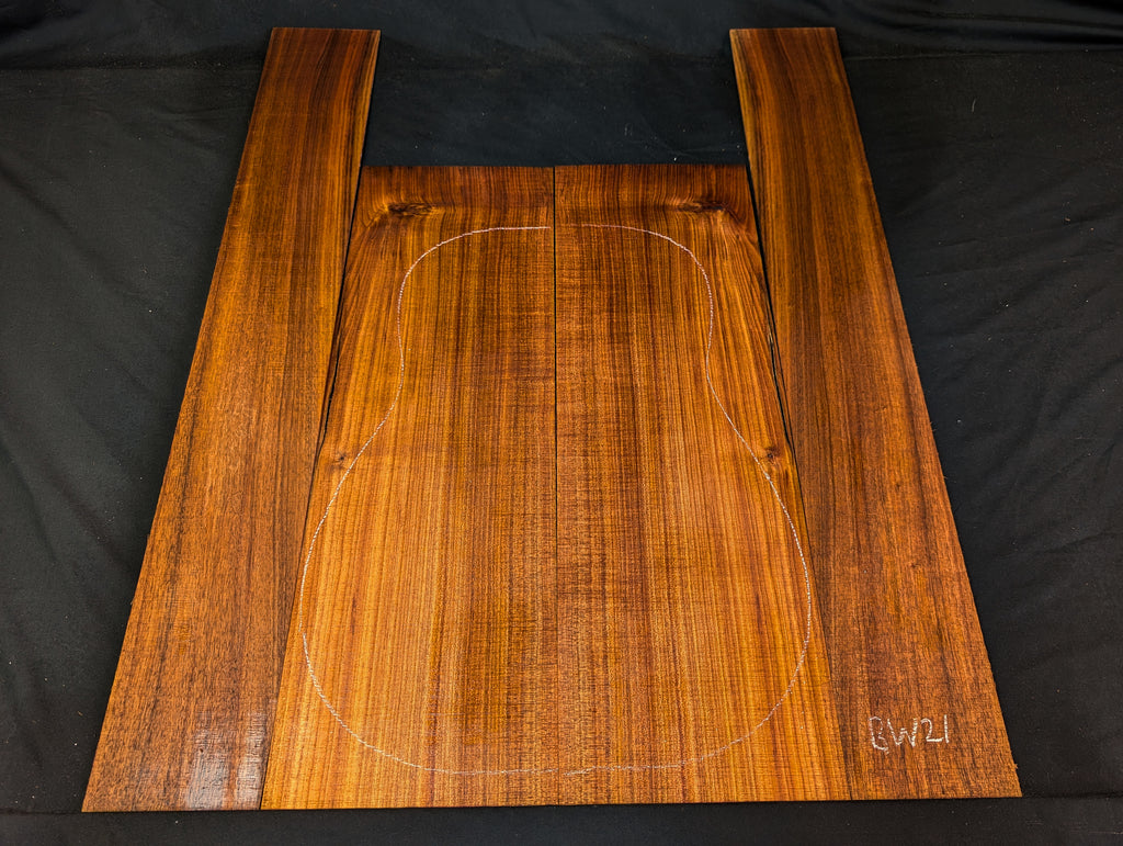 Tasmanian Blackwood Acoustic Guitar Kit - Back and Sides