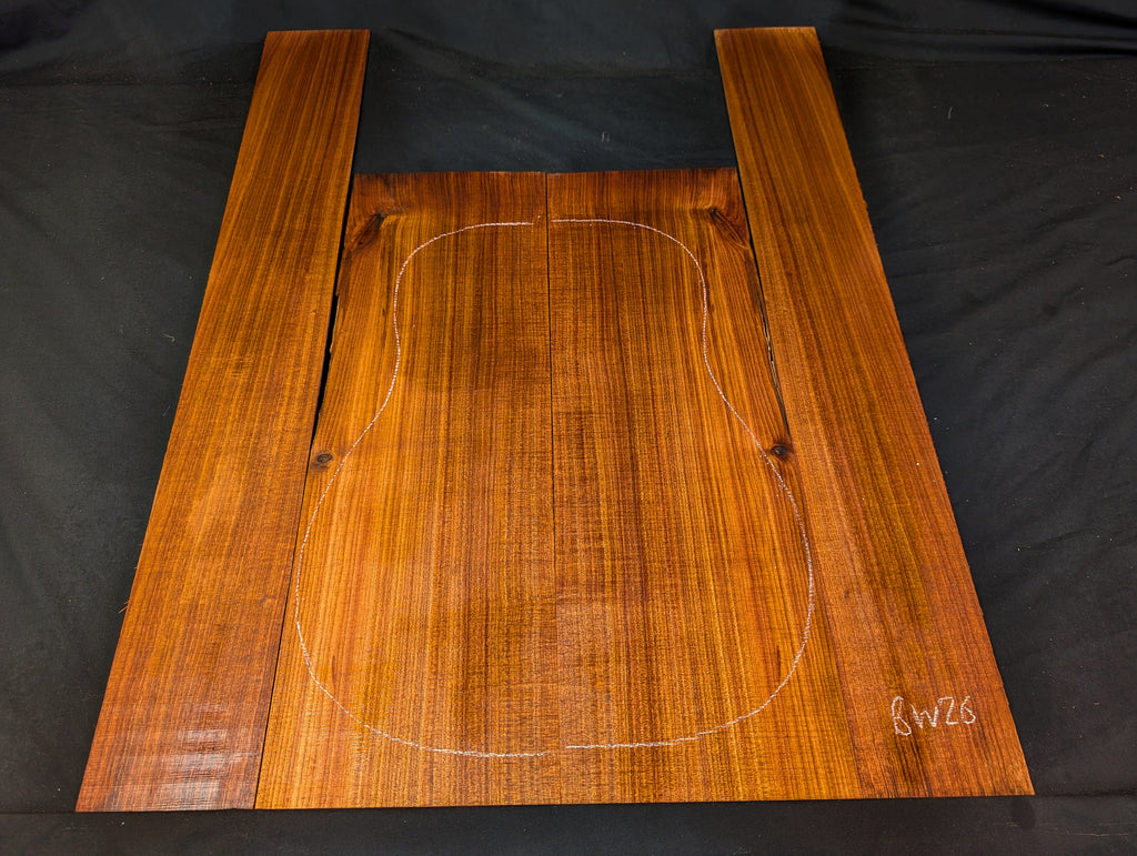 Tasmanian Blackwood Acoustic Guitar Kit - Back and Sides